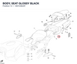 BODY, SEAT GLOSSY BLACK