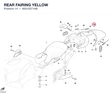 REAR FAIRING YELLOW 48310371AB diagram position