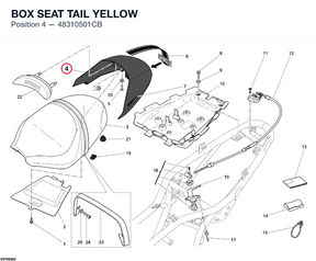 BOX SEAT TAIL YELLOW