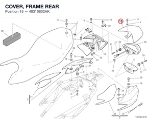COVER, FRAME REAR 48310602AK diagram position