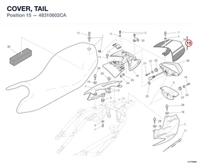 COVER, TAIL 48310602CA diagram position