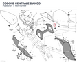 CODONE CENTRALE BIANCO 48311821AW diagram position