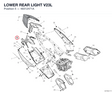 LOWER REAR LIGHT V23L 48312471A diagram position