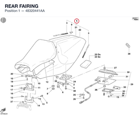 REAR FAIRING 48320441AA diagram position