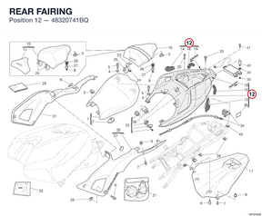 REAR FAIRING 48320741BQ diagram position