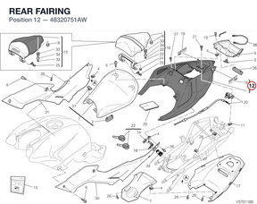 REAR FAIRING 48320751AW diagram position