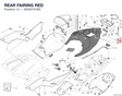 REAR FAIRING RED 48320751BA diagram position