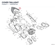 COVER TAILLIGHT 48322491AA diagram position