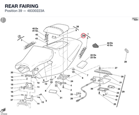 REAR FAIRING 48330223A diagram position