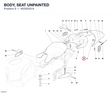 BODY, SEAT UNPAINTED 48330351A diagram position