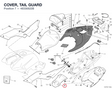 COVER, TAIL GUARD 48330822B diagram position