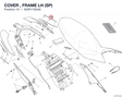 COVER , FRAME LH (SP) 483P1762AK diagram position