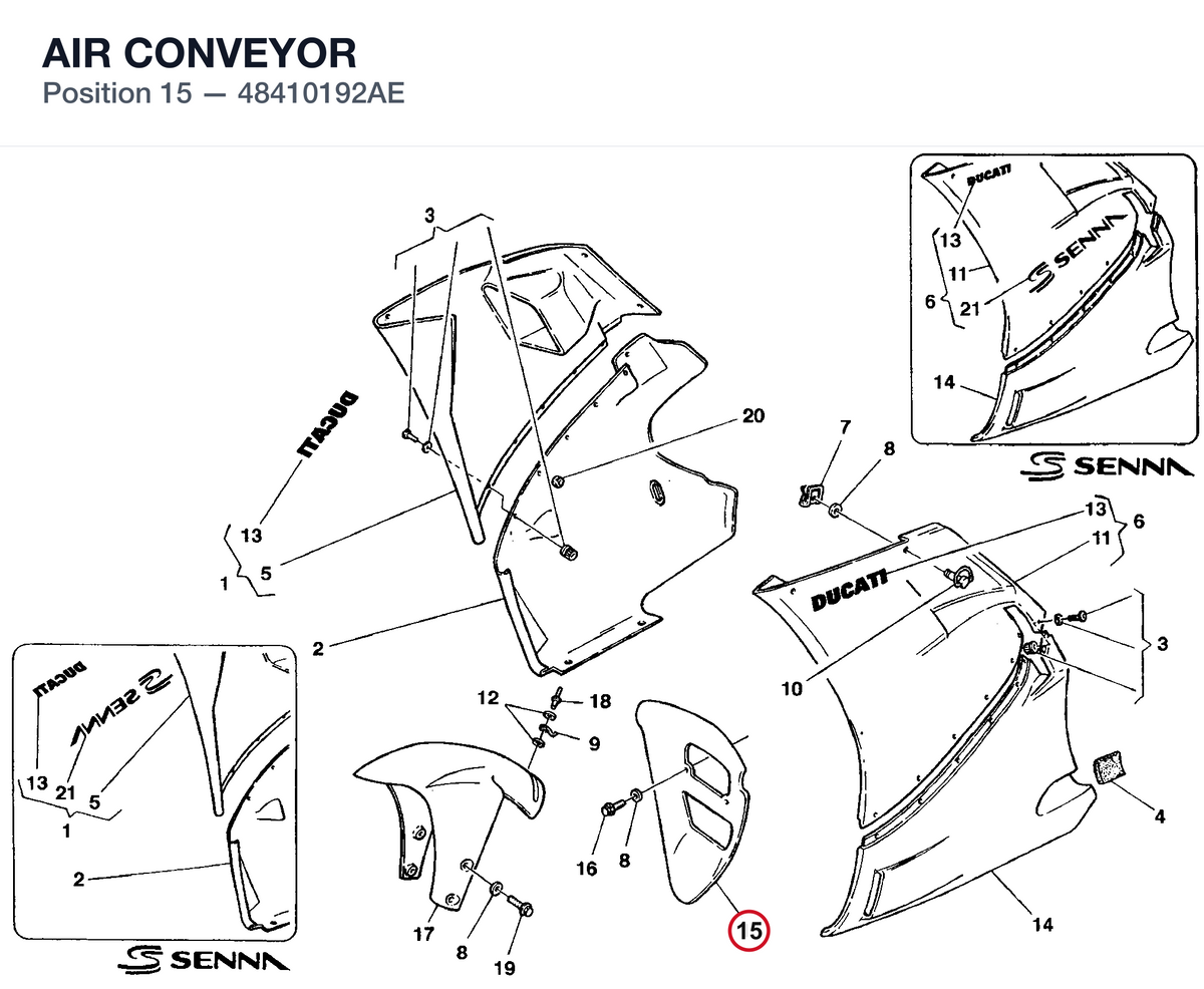 AIR CONVEYOR 48410192AE diagram position