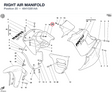 RIGHT AIR MANIFOLD 48410261AA diagram position