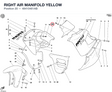RIGHT AIR MANIFOLD YELLOW