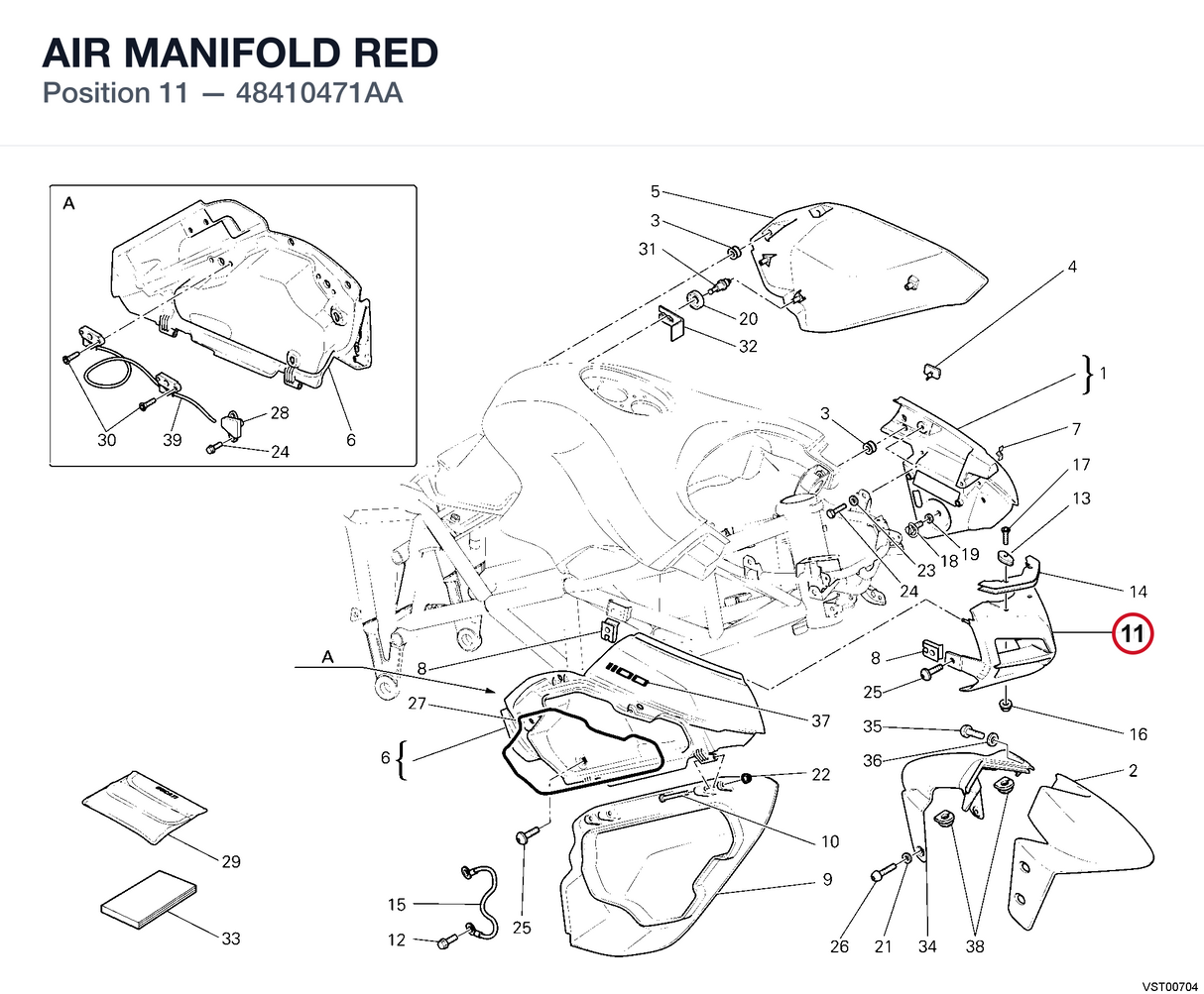 AIR MANIFOLD RED
