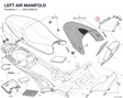 LEFT AIR MANIFOLD 48410691A diagram position