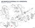 AIR MANIFOLD INTERNAL R.H. HORIZONTAL 48411331A diagram position