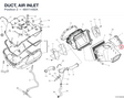 DUCT, AIR INLET 48411492A diagram position