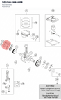 Diagram preview: SPECIAL WASHER (90236015001)