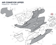 AIR CONVEYOR UPPER 48412601A diagram position