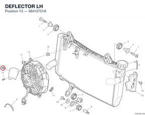 DEFLECTOR LH 48412751A diagram position