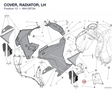 COVER, RADIATOR, LH 48412872A diagram position