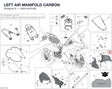 LEFT AIR MANIFOLD CARBON 48414431AB diagram position
