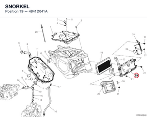 SNORKEL 4841D041A diagram position