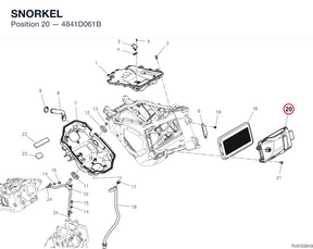 SNORKEL 4841D061B diagram position