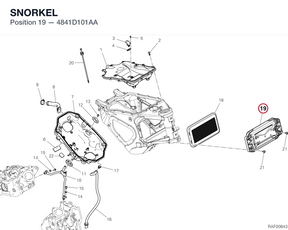 SNORKEL 4841D101AA diagram position