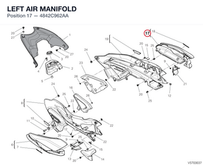 LEFT AIR MANIFOLD 4842C962AA diagram position