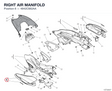 RIGHT AIR MANIFOLD 4842C982AA diagram position