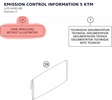 Diagram preview: EMISSION CONTROL INFORMATION 5 KTM (LI25-A490-6B)