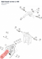 Diagram preview: Ball-head screw L=60 (A60714020010)