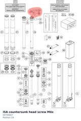 Diagram preview: ISA countersunk head screw M4x (00700007)