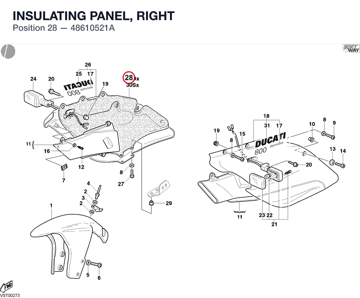INSULATING PANEL, RIGHT