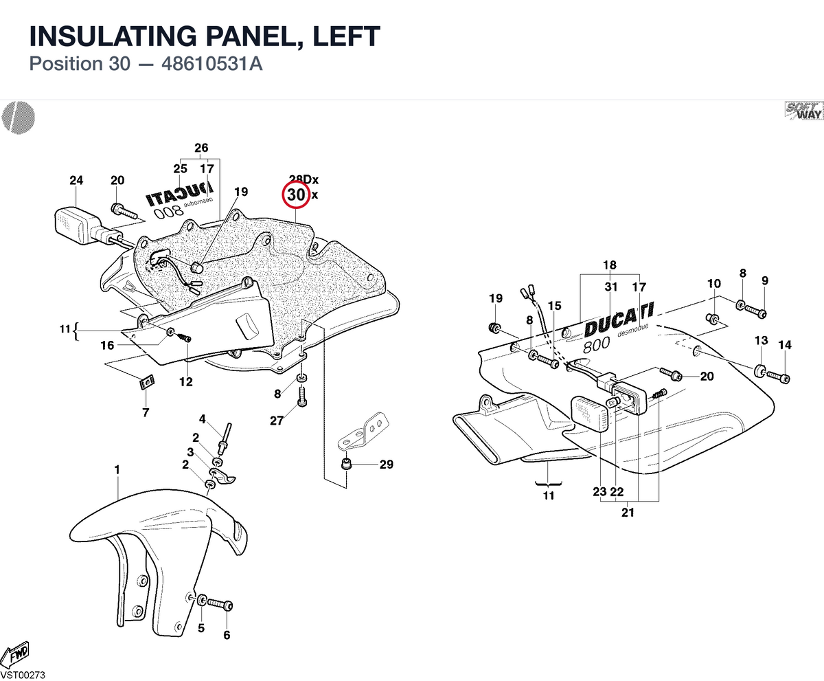 INSULATING PANEL, LEFT