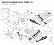 ACOUSTIC INSULATION PANEL, RH
