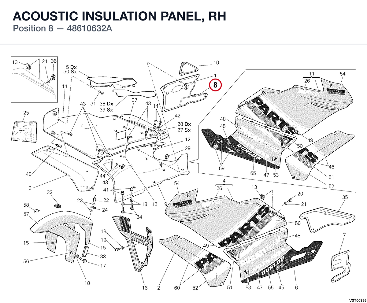ACOUSTIC INSULATION PANEL, RH