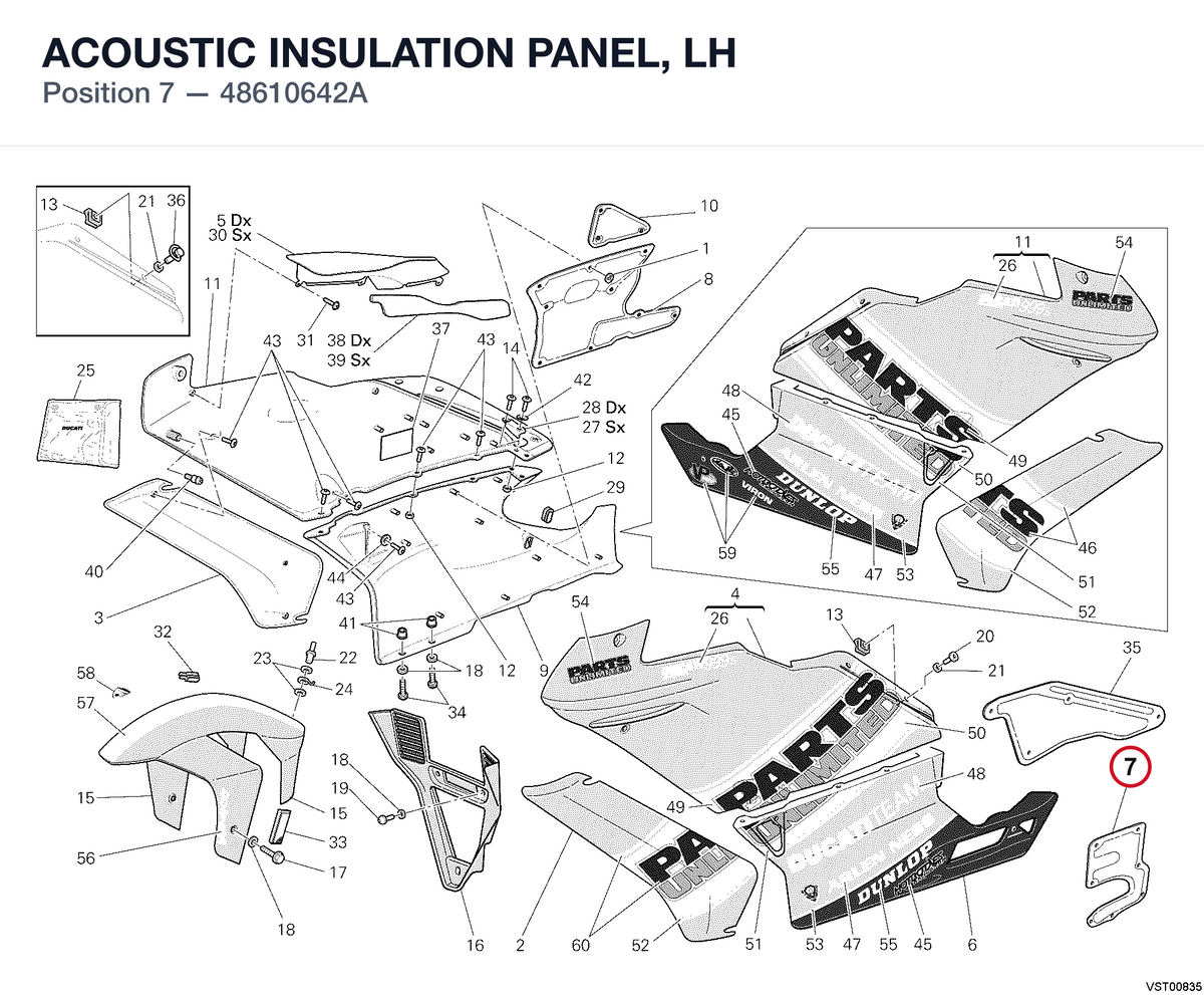 ACOUSTIC INSULATION PANEL, LH