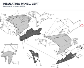 INSULATING PANEL, LEFT 48610732A diagram position