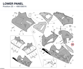 LOWER PANEL 48610801A diagram position