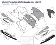 ACOUSTIC INSULATION PANEL, RH UPPER 48611151A diagram position
