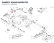 DAMPER, SOUND ARRESTER 48612601A diagram position