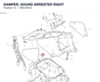 DAMPER, SOUND ARRESTER RIGHT 48612651A diagram position