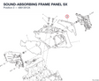 SOUND-ABSORBING FRAME PANEL SX 48613012A diagram position