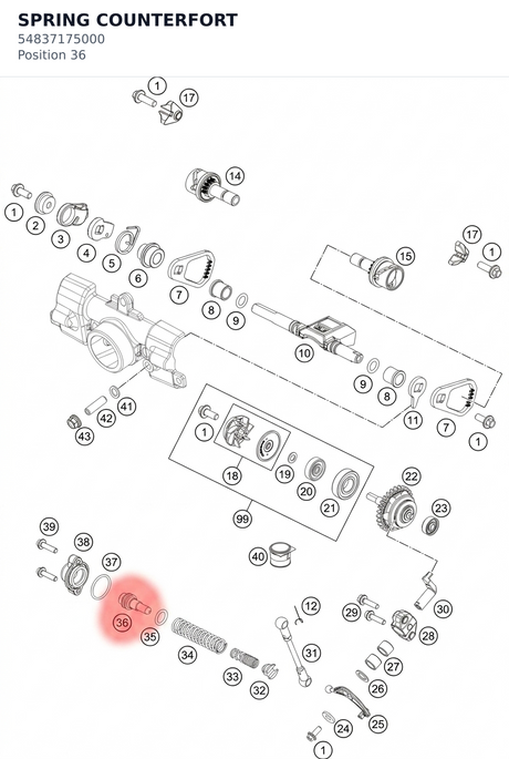 Diagram preview: SPRING COUNTERFORT (54837175000)