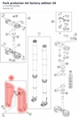 Diagram preview: Fork protector kit factory edition 20 (77701094100EBK)