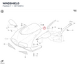 WINDSHIELD 48710301A diagram position